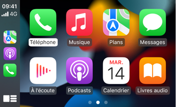 Ecran IPS compatible Apple Carplay