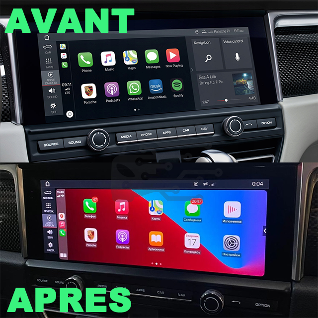 Activation de l'Apple Carplay en plein écran Porsche PCM 5.0